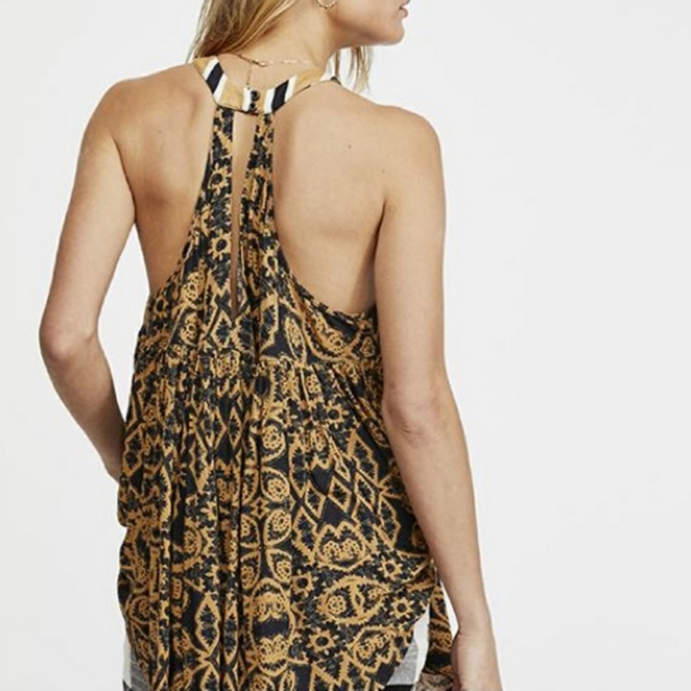 FREE PEOPLE MIMI BLACK COMBO TUNIC - Picture 3 of 7